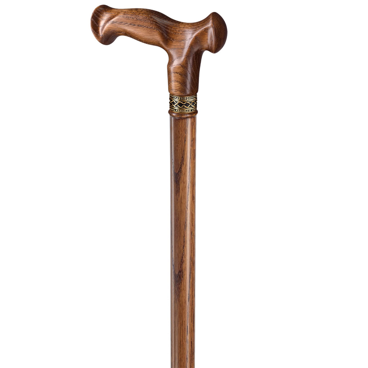 Asterom Walking Cane - Handmade, Ergonomic, Wooden Canes for Men & Women - Unique Wood Walking Sticks for Seniors (Caramel, 35 Inches)