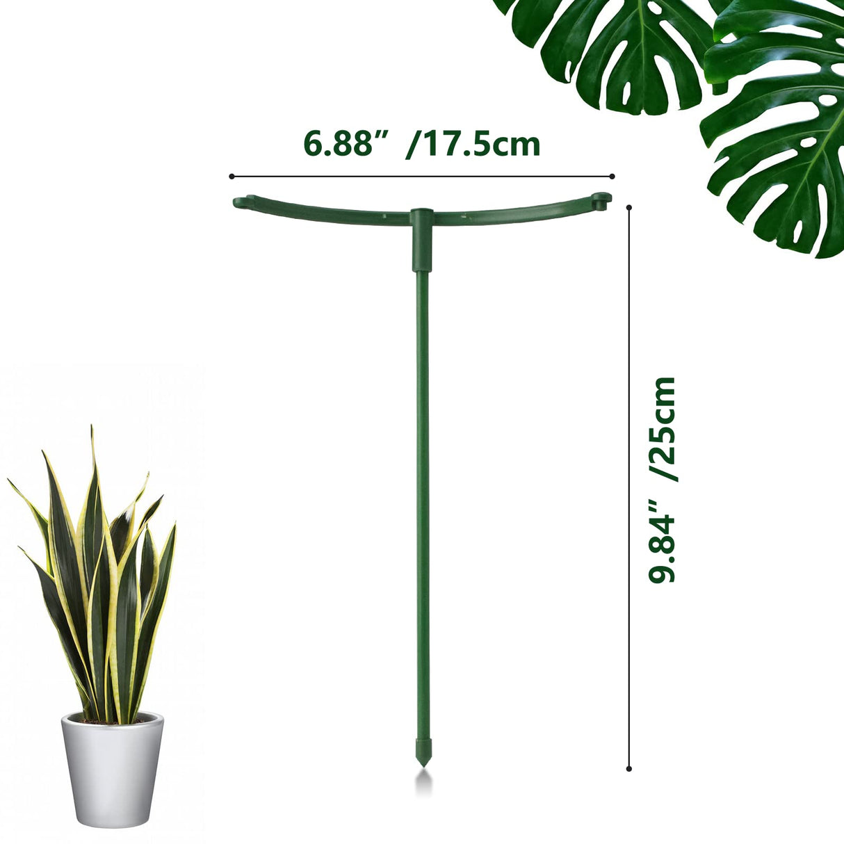 36 Packs Plant Support Stake, Half Round Stackable 3 Tier Garden Flower Support, Plant Stakes for Indoor Outdoor Plants Tomato,Monstera, Peony, Hydrangea, Climbing Plants