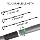 Walensee Action Hoe for Weeding Stirrup Hoe Tools for Garden with Adjustable 36-66 Inch Scuffle Loop Hoe Gardening Weeder Cultivator Durable Handle Weeding Rake with Cushioned Grip