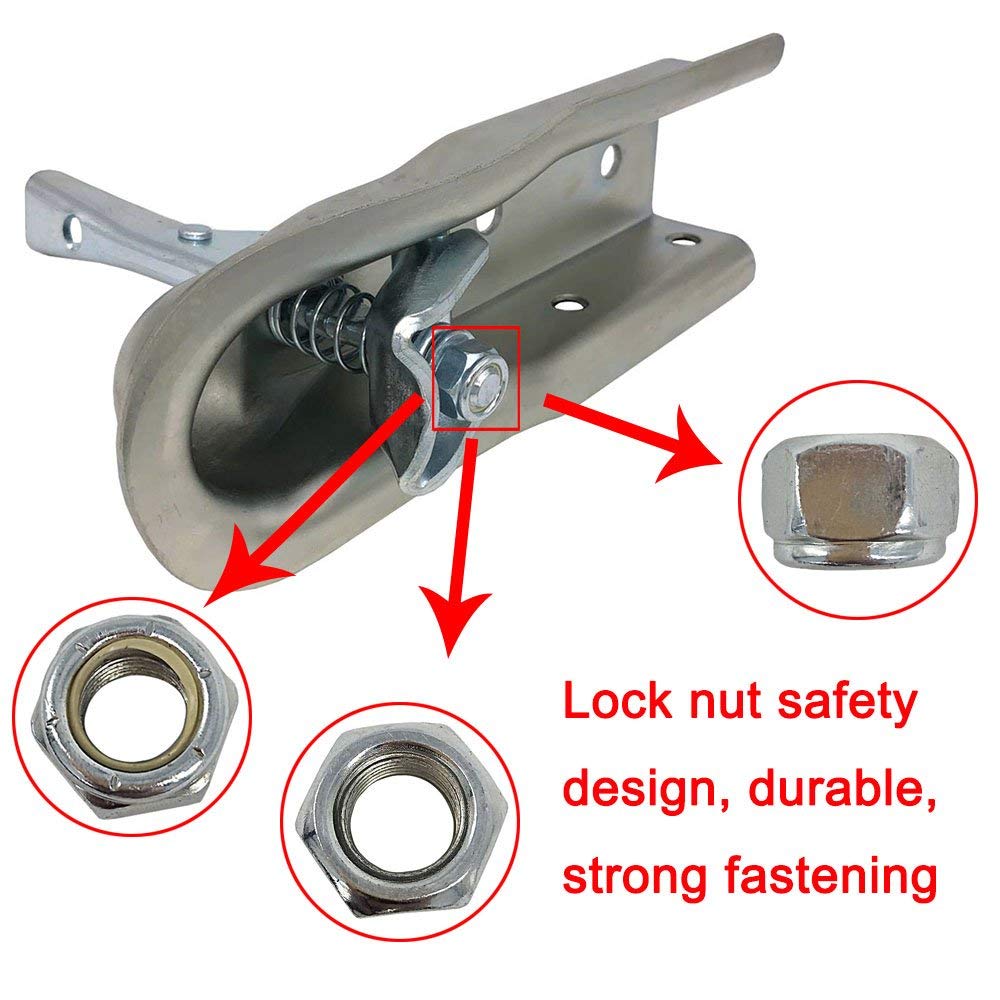2" Straight Trailer Coupler (Ball 2", Channel 2-1/2" 3500LBS) Finish Zinc