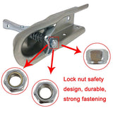 2" Straight Trailer Coupler (Ball 2", Channel 2-1/2" 3500LBS) Finish Zinc