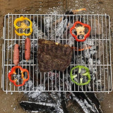 ZORMY 17" Large Folding Campfire Grill, 304 Stainless Steel Firepit Grill Grate, Heavy Duty Portable Camping Grill with Carrying Bag, Gas BBQ Grill Grate for Backpacking, Hiking, Picnics (Large)