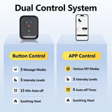 Comfytemp Portable Foot Massager with Heat, Father's Day Gifts for Dad Him Men, FSA HSA Eligible Foot Compression Massager for Plantar Fasciitis, Rechargeable Ankle Massage (1 Pack, Fits Size 6 to 10)