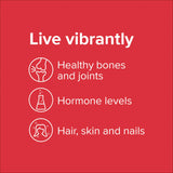 Vibrant Health, Boron, Vegetarian Support for Joint and Bone Health, 60 Capsules