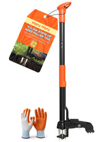 Weed Puller Tool 4-Claw Stand Up Weed Remover tools with Ergonomic Long Handle/Foldable Foot Pedal/Easy Eject,Heavy Duty Garden Weeding Tools for Dandelion,Crabgrass,Thistle–No Bending Kneeling