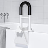Adjustable Bathtub Safety Rail: Shower Grab Bar Handle for Seniors, Elderly, and Disabled, Fits 3 to 7 Inch Tub Walls, Bathroom Safety Bars with Non-Slip Grip, Supports 300 lbs