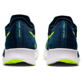 ASICS Men's Magic Speed Running Shoes, 12, MAKO Blue/Hazard Green