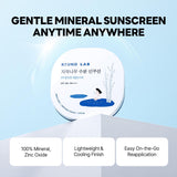 Round Lab Birch Juice Moisturizing UV Lock Sun Cushion, SPF50+ Broad Spectrum, 0.52 oz | Mineral Sunscreen for Sensitive Skin, Clean, Non-Toxic UV Protection for On-the-Go, Moisturizing&No White Cast