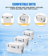 WADEO Cooler Drain Plug Hose Connection, Replacement Drain Plug with PVC Garden Hose Shut Off Valve for YETI Cooler, YETI Tundra Cooler, Roadie Cooler, Tank Cooler and RTIC 20QT, 45QT, 65QT Cooler