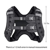 Prodigen Weighted Vest for Women and Men 8 Lbs with Reflective Stripe and Double Adjustable Buckle Straps Weight Vests for Strength Training, Jogging, Cardio, Weight Loss, Muscle Building, Black