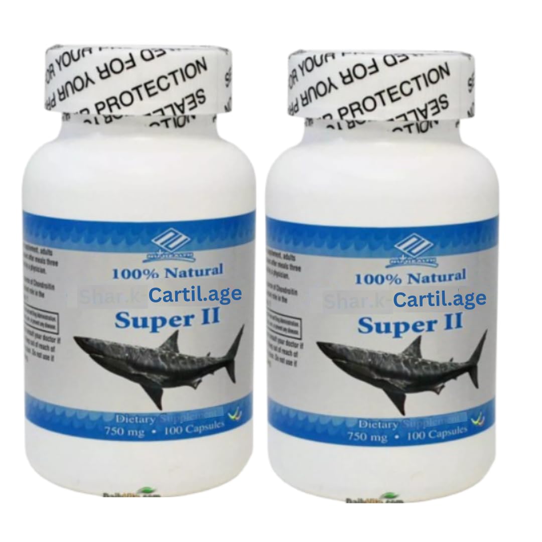 100% Natural Cartil.Age 750 mg - 100 Capsules (Pack of 2)