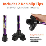 YOKABOZE Canes for Women, Folding Cane Lightweight with Offset Handle, Adjustable Walker Stick for Seniors Mobility Balance Crutch for Men for Stability