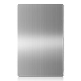 Gisafai 1 Pcs 24 x 16 Inch Stainless Steel Backsplash Panel Hand Dryer Splash Guard Wall Backsplash Protector with Ultra Strength Adhesive for Bathroom, Kitchen, Stovetop