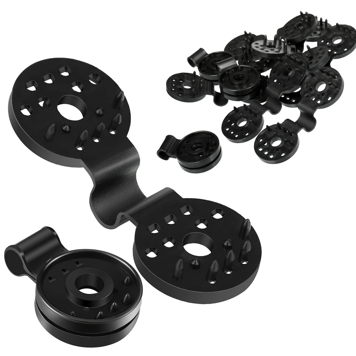 Maitys 100 Pcs Shade Cloth Clips Sunscreen Net Clips Black Plastic Sunshade Clip Greenhouse Shade Cloth Fix Clamp for Anti Bird Netting Garden Netting Patio Agricultural UV Resistant Accessories
