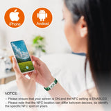 CLZWiiN 6Pcs Daily Bible Verse Bracelets, Jesus Christian Bracelet with NFC, Bible Verses Elastic Wearable, Christian for Women Men Teens Gifts (Color-08)