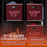 Franklin Sports NCAA College Team Fabric Storage Cubes Made to Fit Storage Bin Organizers