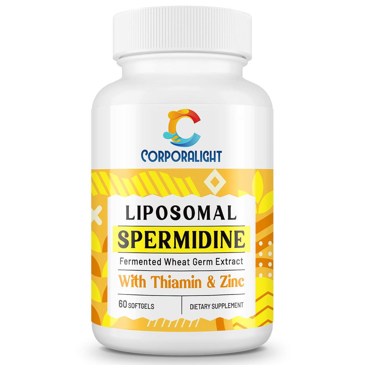 30mg Spermidine Supplement, Liposomal Spermidine, High Absorption, More Potent Than Spermidine 3HCL, Fermented Wheat Germ Extract, Spermidine for Women & Men, Cellular Renewal, Longevity, 60 Softgels