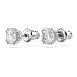 Swarovski Constella Pierced Stud Earrings, White Crystals on a Rhodium Finish Setting, Part of the Constella Collection