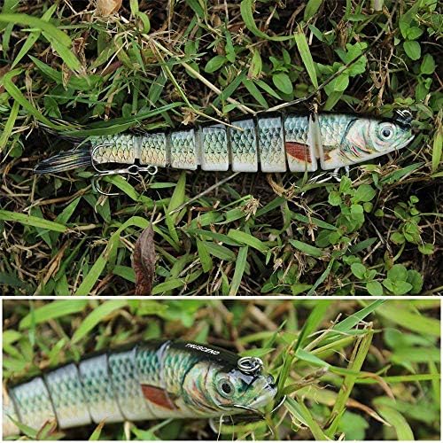 TRUSCEND Swimmax for Freshwater and Saltwater, Lifelike Fishing Lures for Bass Trout Crappie Walleye Pike Bluegill Salmon, Swimbait for Bass Fishing, Amazing Fishing Gear Gifts for Family Fishing