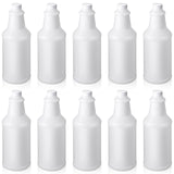 Honeydak 10 Pcs Chemical Resistant 32 oz Bottles, Commercial-grade Quality Reusable Plastic Bottle, Hdpe Plastic, Suitable for Home, Garden, Work (Nozzles Not Include)