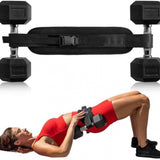 Exercise Hip Thrust Belt, Easy to Use, Slip-Resistant & Hip-Protective, With Dumbbells, Kettlebells, or Plates, for home, gym, workout