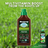 Maxicrop 86600258 Moss Killer & Lawn Tonic, 1L - Fast Acting 2-in-1 Moss Killer and Lawn Re-Growth Tonic - with Natural Seaweed Extract - Improves Lawn Health and Strong Rooting - Garden Care