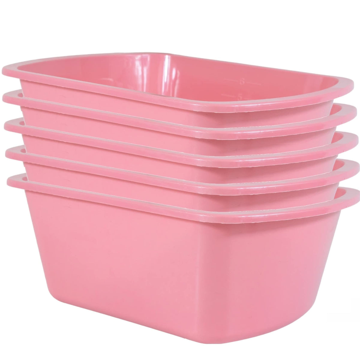 Wash Basins – Rectangular Plastic Hospital Bedside Soaking Tub [5 Pack ...