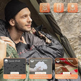 KingCamp Sleeping Bag for Adults, Cold Weather & Warm Extra Wide Big & Tall XL Portable Waterproof Flannel Sleeping Bags, Essentials Gear Accessories for Camping Backpacking Hiking Indoor & Outdoor