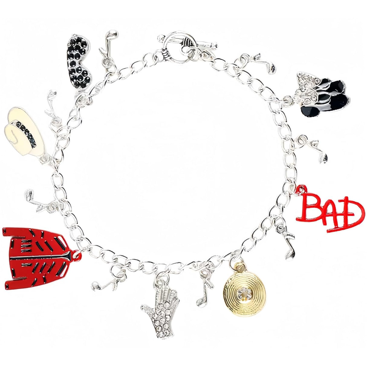 FFtto Bracelet Rhinestone Tassel Bracelet with Classic pins Memorial Collection for Fans Gift