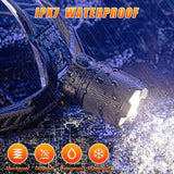 Led Headlamp Rechargeable, Super Bright HeadLamps 60H Long Battery Life with Sensor, Zoomable Head lamp with 12 Modes, IPX7 Waterproof, 120°Adjustable Headlight for Forehead, Working, Camping, Hiking