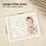 Baby Hand and Footprint Kit Quick Dry Clay Baby Footprints (Alpine White)