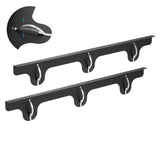 Stove Gap Covers - 2 Pack Stainless Steel Stove Gap Filler, Heat Resistant Oven Gap Filler - Length 23.4" Width 0.79", Spring Clip Design Non-Slip Stove Guard Between Stove Top & Counter - Black