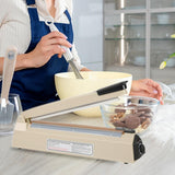 Yeler 12 Inch Impulse Heat Sealer - Manual Poly Bag Sealer Machine for Plastic PE PP Bags - Extra Replace Element Grip (Beige)