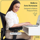 WESTERN COMFORT Office Chair Arm Pads - Soft & Comfortable Memory Foam Arm Rest for Desk Chair & Gaming Chair Armrest Pads - Arm Rest Cover Elbow Support