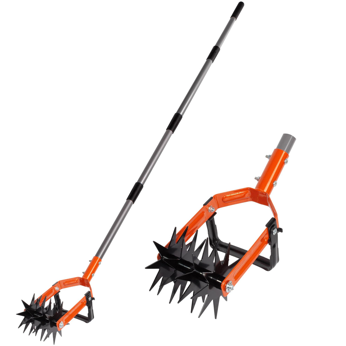 Walensee Rotary Cultivator Garden Tool, 2-in-1 Hand Tiller & Weeder