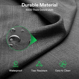 VIVOSUN Double Camping Chair, Fully Padded Folding Loveseat, Portable Oversized Duo Chair with Storage Cup Holders, Height-Adjustable Armrests & Carry Bag, Supports up to 500lbs, Green & Grey