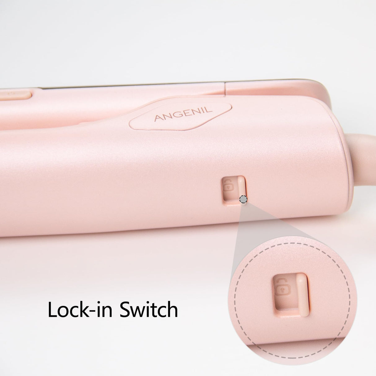 ANGENIL Pro Titanium Flat Iron Hair Straightener 1.75" Wide, Salon Grade Dual Voltage Straightening and Curler 2-in-1 with Heat Resistant Silicone Mat, Adjustable Temp 240°F-470°F, 15s Fast Heating