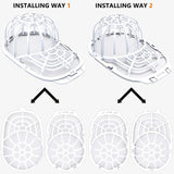 Eiito Hat Washer for Washing Machine, Hat Washer Cage, Hats Cleaner for Baseball Caps 2 Pack 2 Sizes Fit for Adult and Kid's Baseball Caps, White