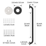 36 Inch Shower Grab Bar Oil Rubbed Black, Munzong Anti Slip Bathroom Grab Bar, Knurled Bathroom Balance Bar,Safety Hand Rail Support Handicap Elderly Injury Senior Assist Bath Handle