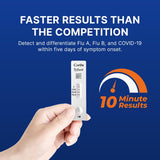 CorDx Flu A/B & COVID-19, At Home 3-in-1 Rapid Test Kit, 5 Tests