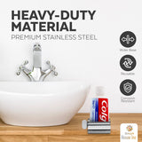 Toothpaste Squeezer Tube Roller Stainless Steel Tube Squeezer Rollers, Saves Toothpaste, Creams, Puts an end to Waste - Simple and Practical (Silver)
