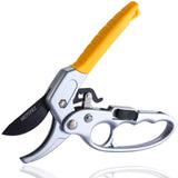 MEPEREZ Premium Germany Pruning Shears, Hand Pruners 4x Cutting Power Trimming, Garden Clippers 1-Inch Cut Capacity, Best Gardening Gifts, Easy to use Gardening Tools, Arthritis Weak Hand Snips