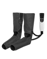 LINGTENG Air Compression Leg Massager with Heat, Leg Massager Simulates Kneading and Stroking of Tissues by Using an Inflatable Garment, Gifts for Women Men (Black)