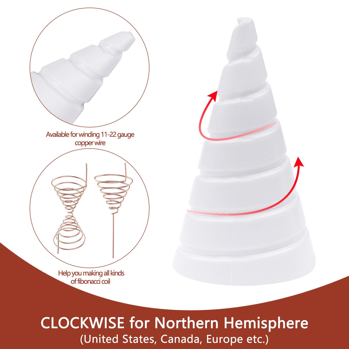 YBB Electroculture Gardening Copper Kit with 99.9% Pure Copper Wire 16 Gauge 65.6 Ft, 2 PCS Fibonacci Coil Winding Jigs, 12 PCS Wooden Stakes Antennas for Garden Plants Vegetables Growing