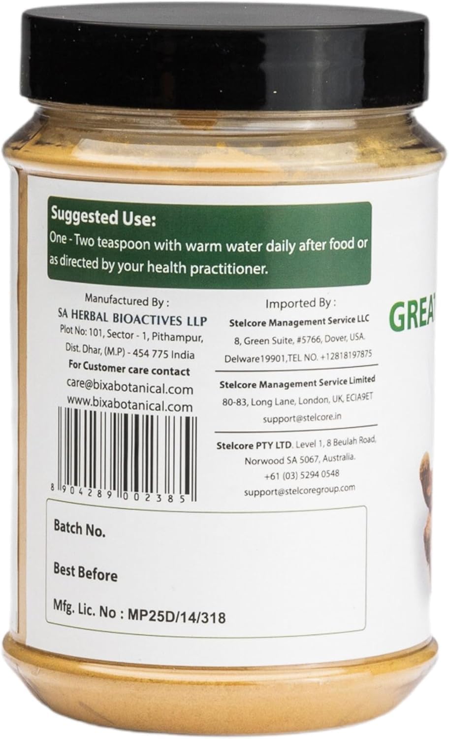 bixa BOTANICAL Greater Galangal Root Powder | Alpinia Galanga (Kulinjan) | Perfect for Soups & Cooking | Ayurvedic Herbal Supplement, Kosher, Steam Treated, Non-GMO, Vegan, 100% Pure | 200g / 7oz