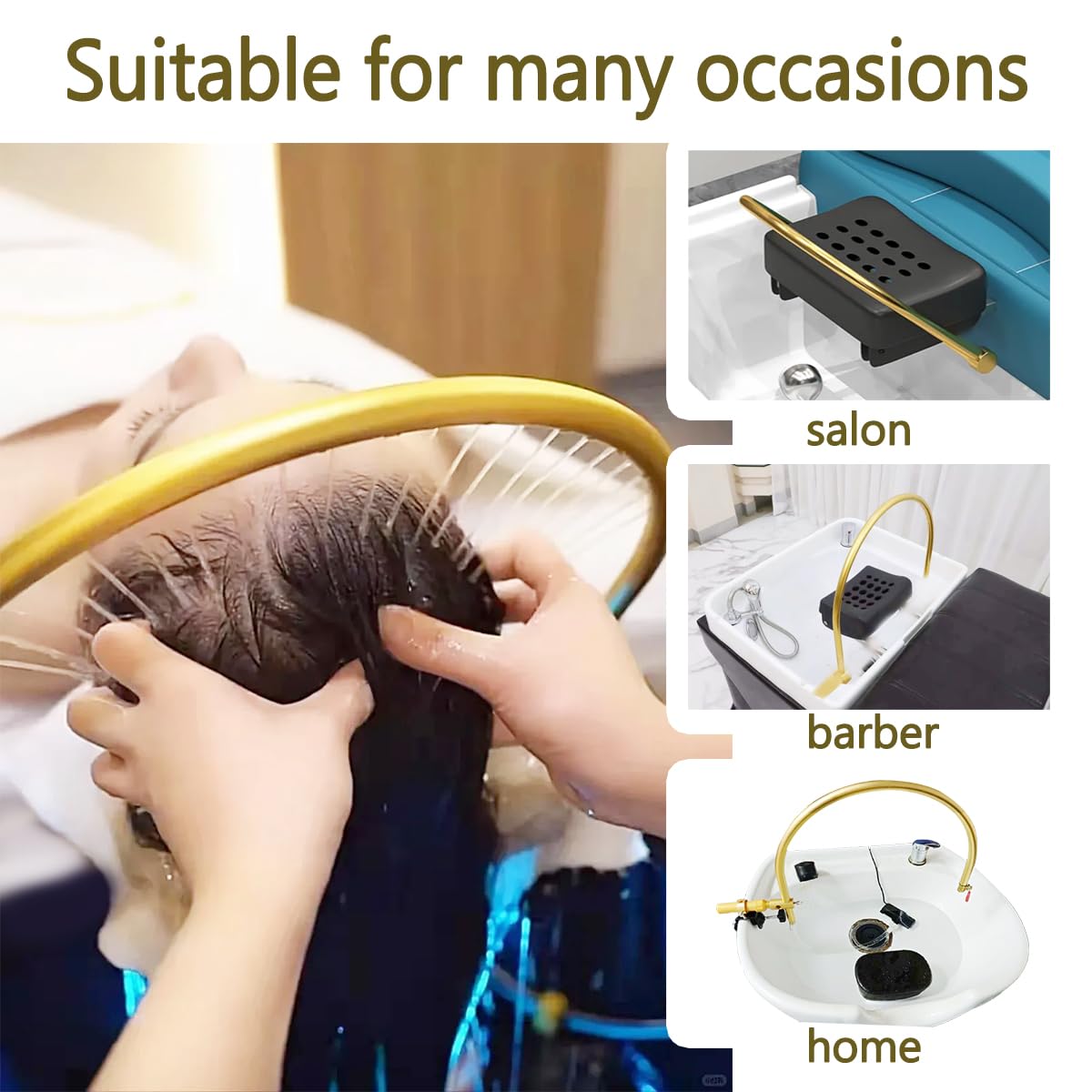 Head Spa Equipment, Japanese Head Spa, Shampoo Bowl Waterfall Head Spa, Shampoo Bowl and Chair Set for Salon, Head Spa Waterfall Equipment