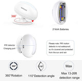 Wireless Motion Sensor Door Chime: Business Entry Doorbell Indoor Motion Detector Alarm Buzzer Store Entrance Alert Bell (500Ft Range, 32 Tunes, 5 Level Volume) 1 sensors 1 Receiver