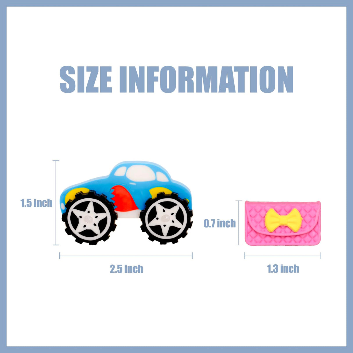 CLOCK KING 240pcs 3D Cute Kids Erasers, Random Desktop Pet Toys Gifts, Classroom Rewards Kids Party Gifts, Various Styles Such as Animals, Food, Plants, Space, Princess, Sports, Halloween, Christmas