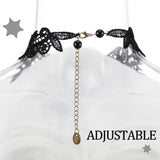 Bonuci 4 Pcs Non Piercing Bra Body Chain with Necklaces Body Chain Non Piercing Adjustable Bra Jewelry(Classic Style)