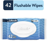 Cottonelle Fresh Feel Flushable Wet Wipes, Adult Wet Wipes, 1 Flip-Top Pack, 42 Wipes